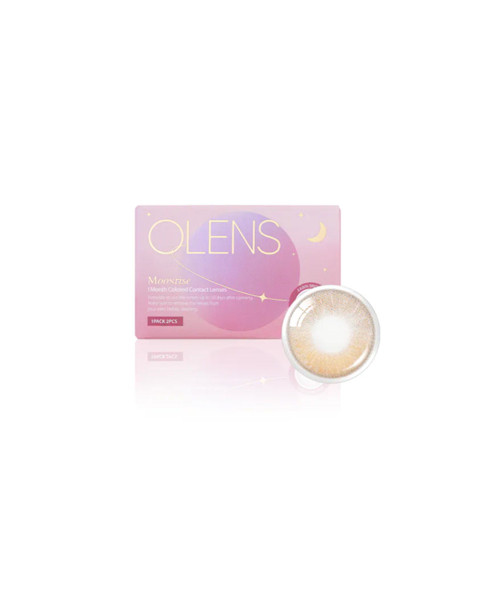 OLENS Moonrise Fawn Brown (1 Month, 2 lens/box) - OLENS - lenscottage