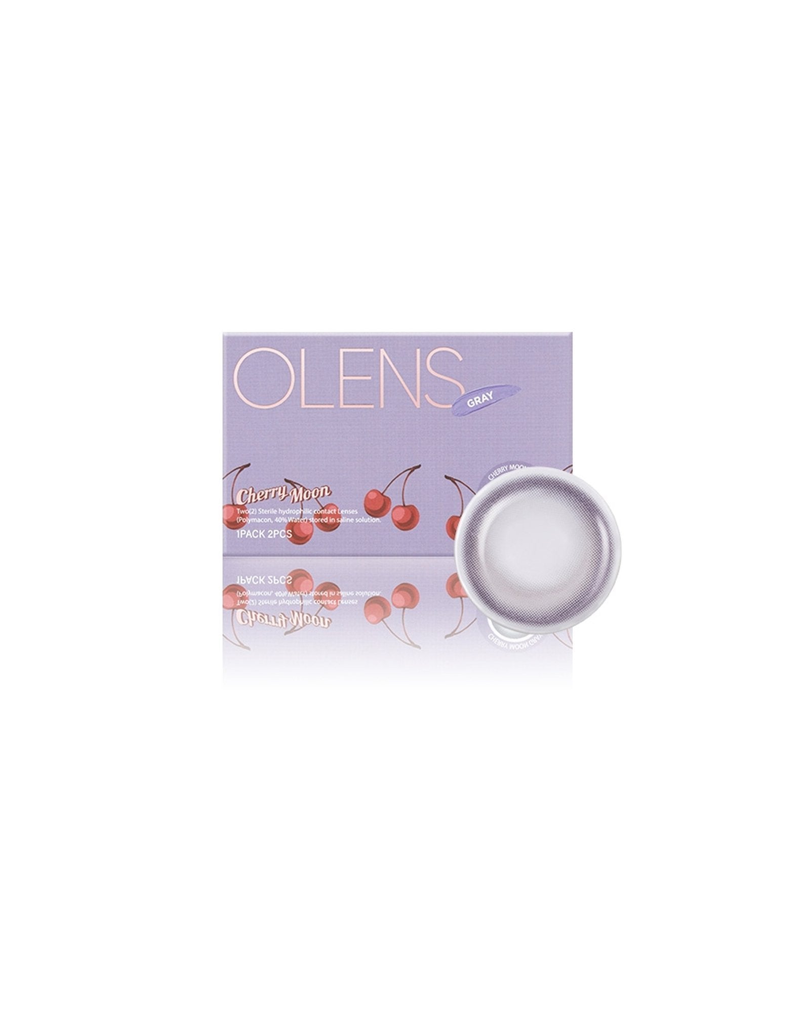 OLENS Cherry Moon Gray (1 Month, 2 lens/box) - OLENS - lenscottage