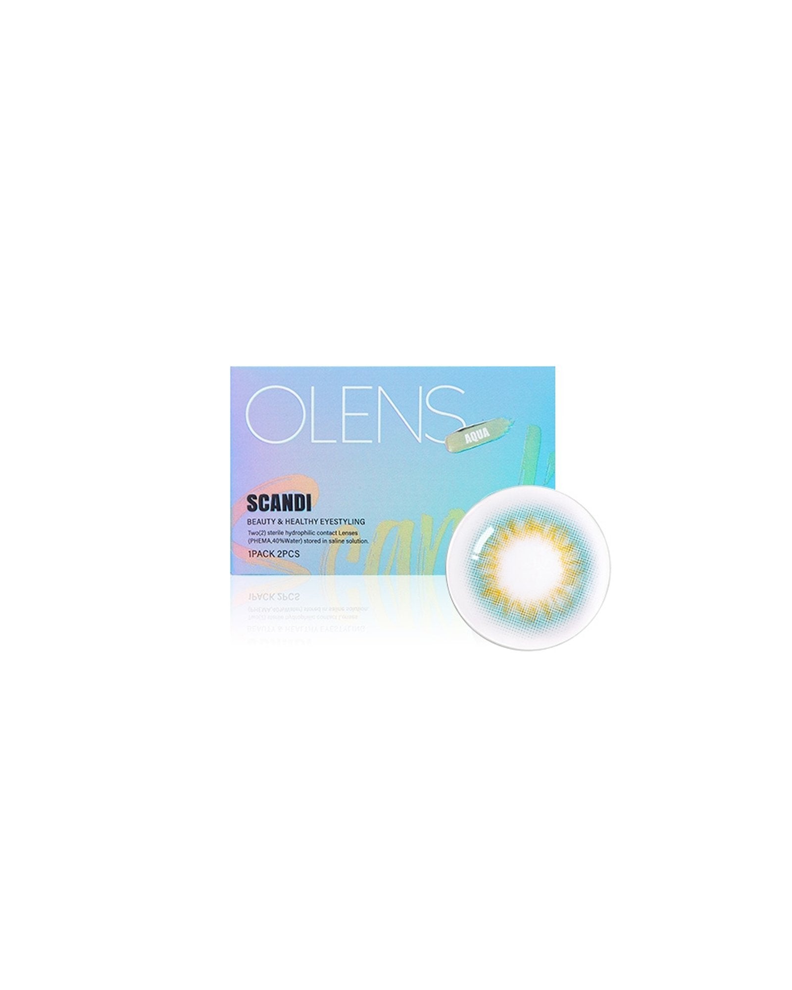 OLENS Scandi Aqua (1 Month, 2 lens/box) - OLENS - lenscottage