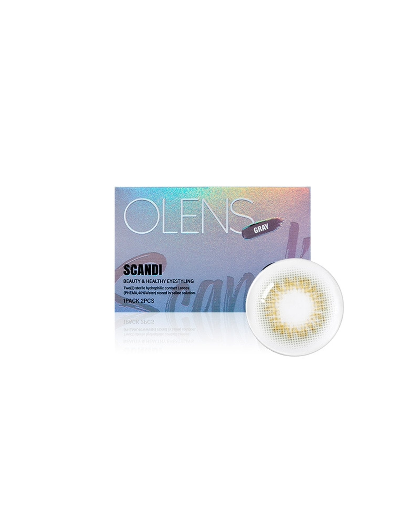 OLENS Scandi Gray (1 Month, 2 lens/box) - OLENS - lenscottage