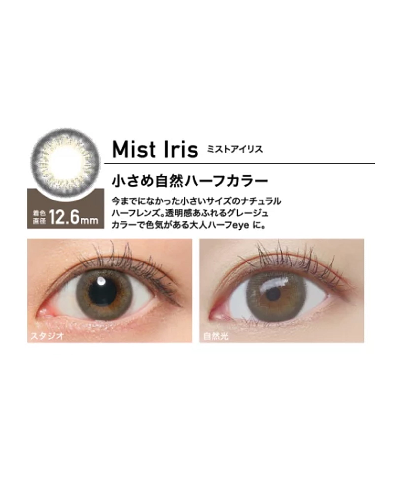 RêVIA 1 DAY Mist Iris (1 Day, 10 lens/box) - RêVIA - lenscottage